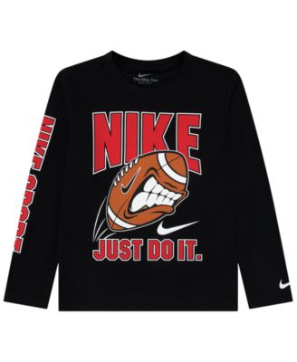 Boys' 4-7 Dri-FIT Long-Sleeve Graphic T-Shirt