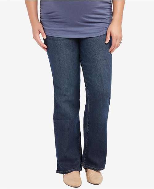 Motherhood Maternity Plus Size Bootcut DarkWash Jeans & Reviews