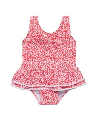 Little Girls Ditsy Bloom Skirt Swimsuit