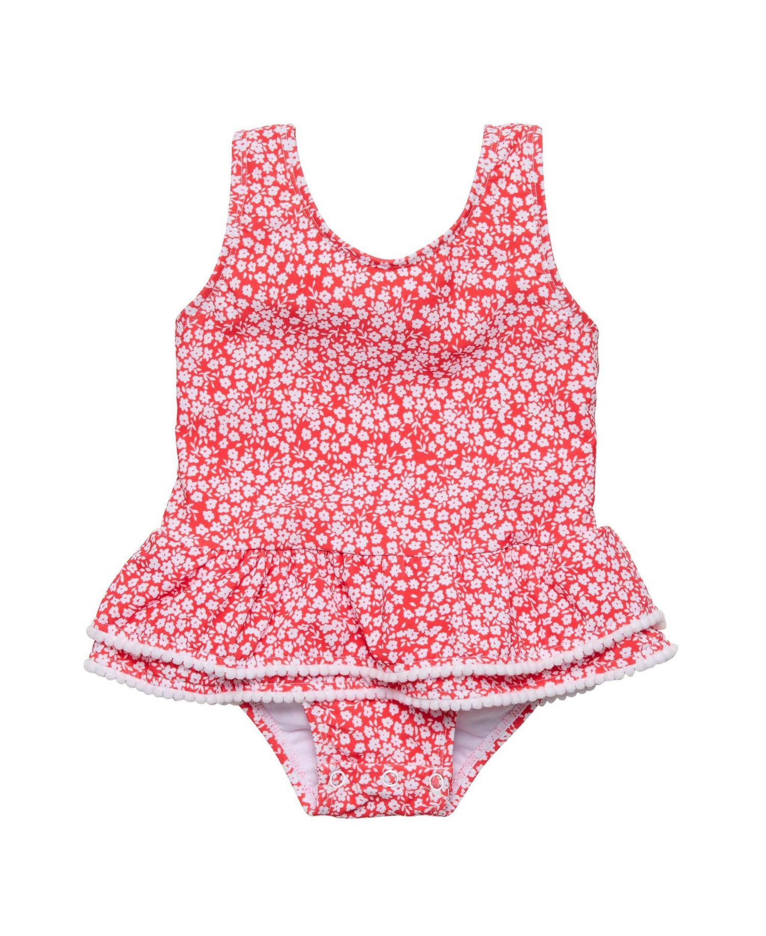 Little Girls Ditsy Bloom Skirt Swimsuit