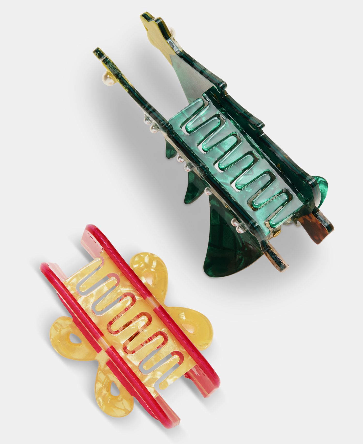 Holiday Claw Hair Clips, Set of Two