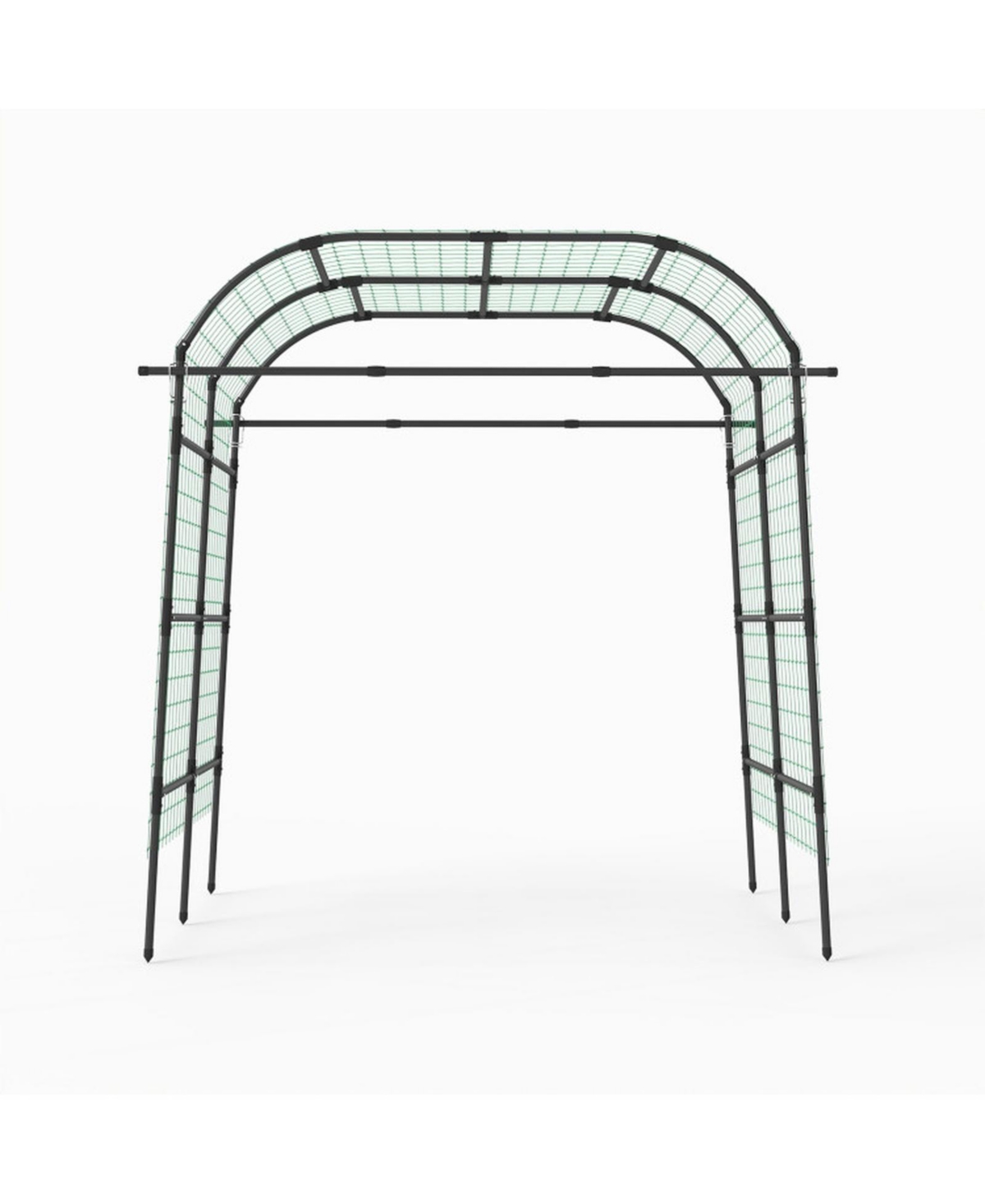 Gouun 7.5 Ft Tall Metal Garden Arch Trellis for Climbing Plants