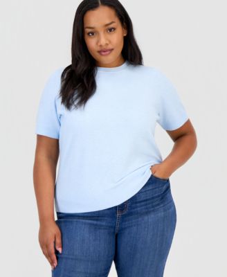 Trendy Plus Size Sweater-Knit T-Shirt