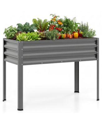 Large Elevated Metal Raised Garden Bed with Legs Electro-Coating Finish