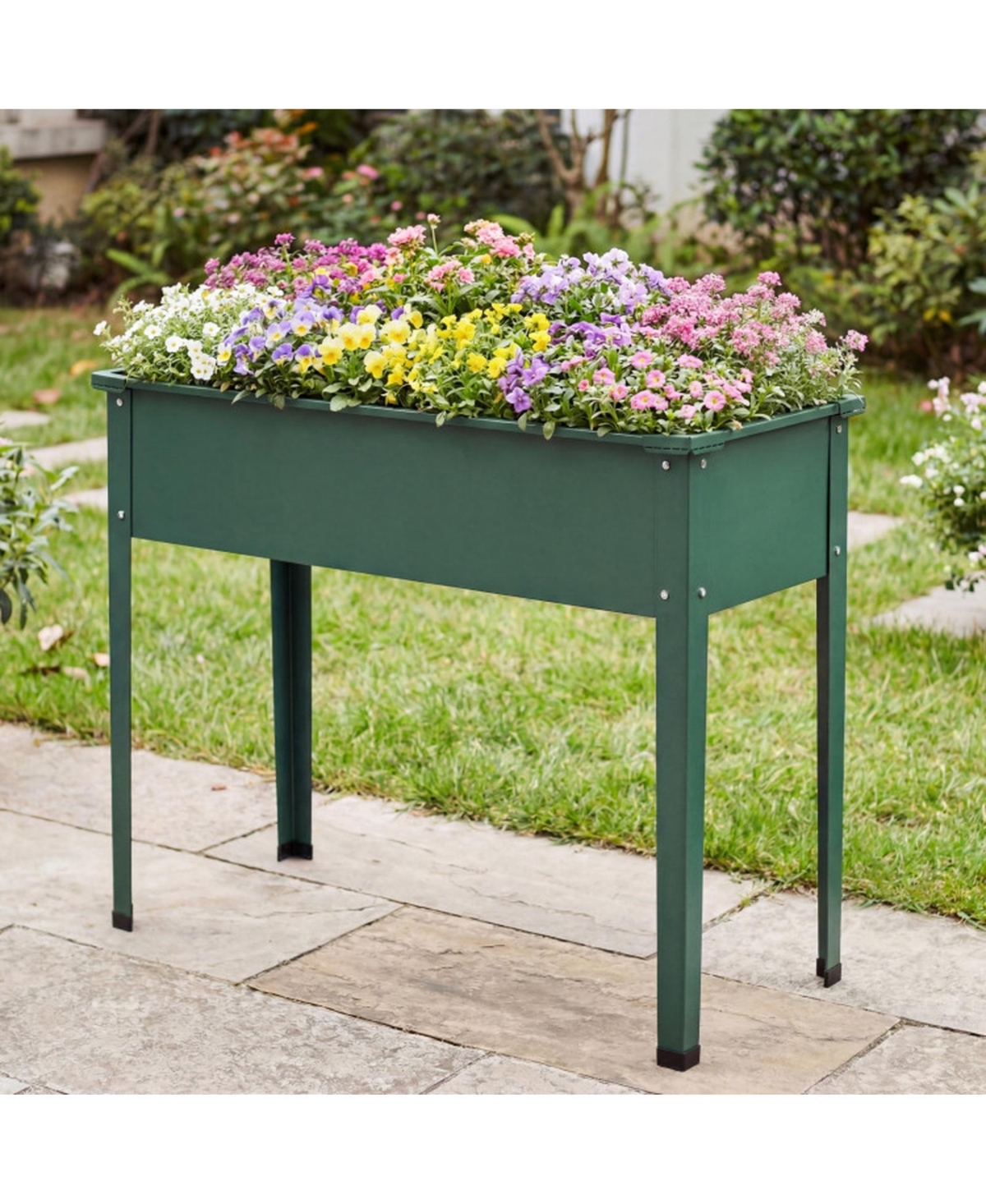 Gouun Elevated Metal Raised Garden Bed with Legs