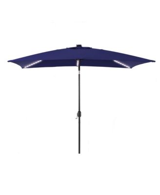 Enhance Your Outdoor Oasis 6x9Feet LED Rectangular Patio Umbrella - Stylish, Durable, And Sun-Protective