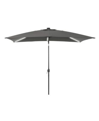 Enhance Your Outdoor Oasis 6x9Feet LED Rectangular Patio Umbrella - Stylish, Durable, And Sun-Protective