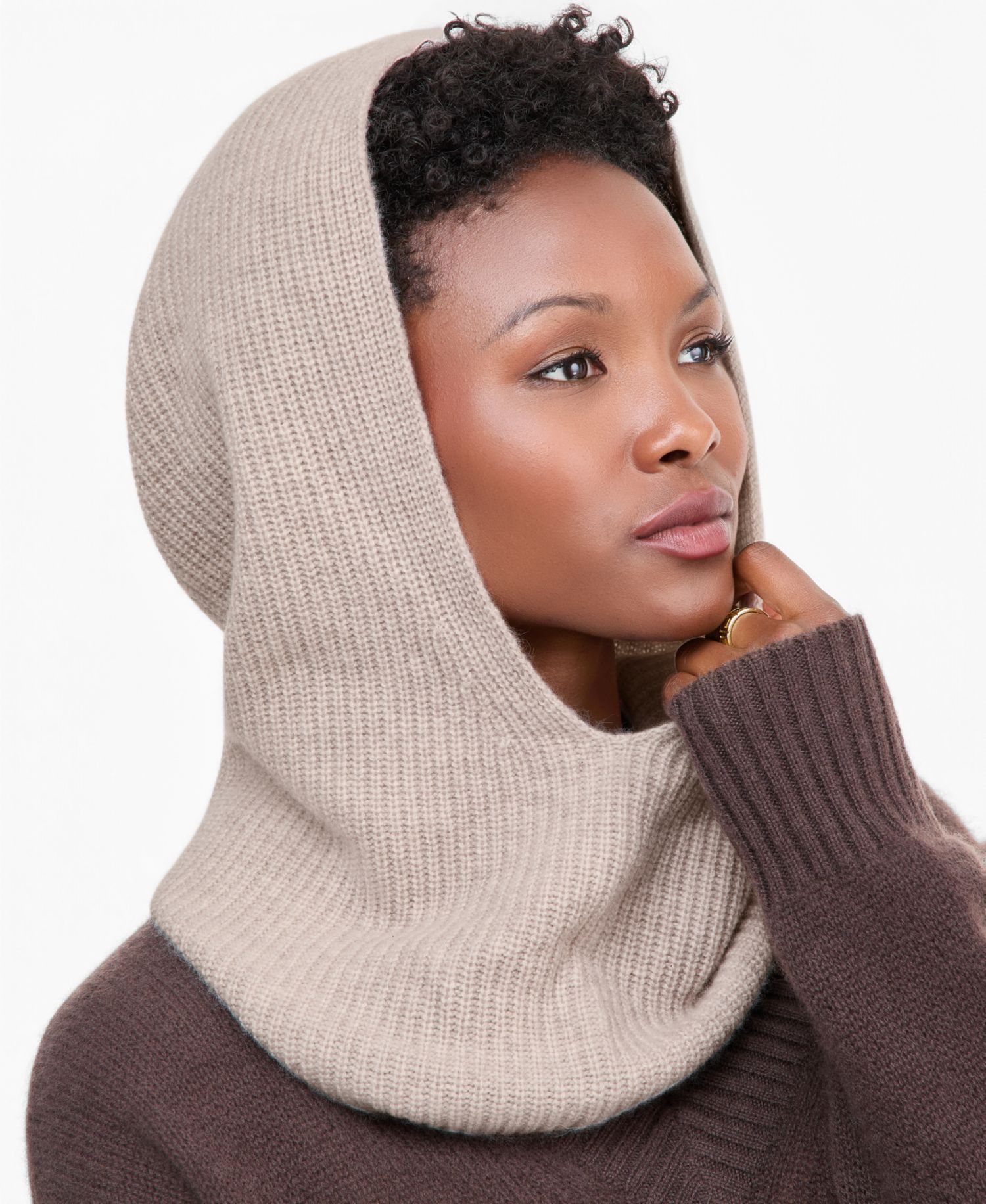 Ribbed Cashmere Balaclava