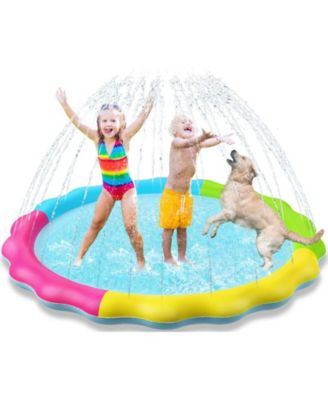 Splash Pad Sprinkler Play Mat Outdoor Pool Dog Kids