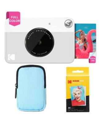 Printomatic Instant Print Camera Bundle with Soft Case and 20-Pack Zink Photo Paper
