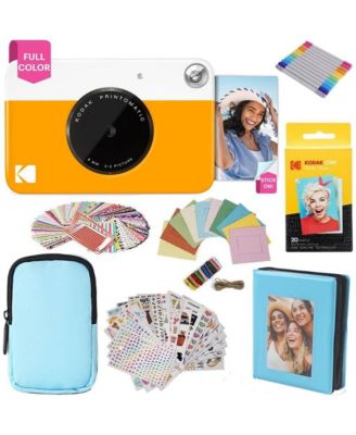 Printomatic Instant Camera Gift Bundle with Case, 20 Zink Sheets, Album and More