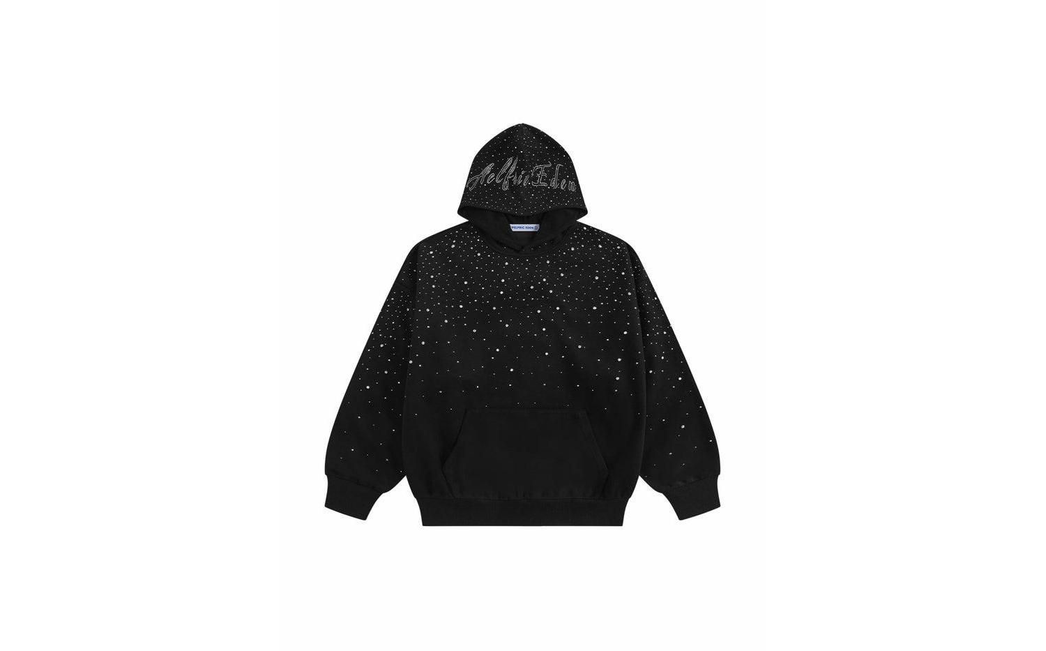 Men's Rhinestone Pullover Hoodie