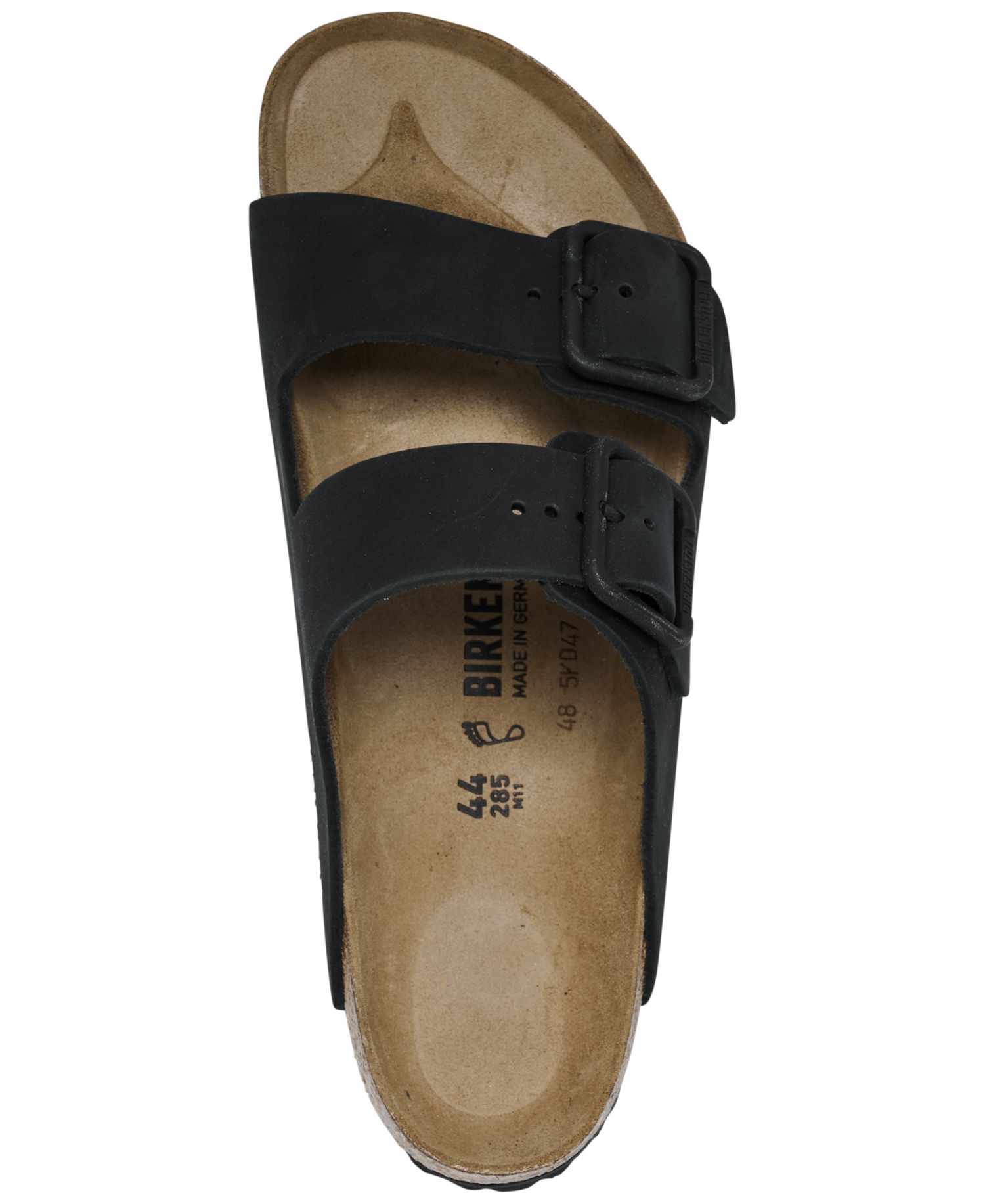 Men's Arizona Wire Buckle Two-Strap Nubuck-Leather Sandals from Finish Line