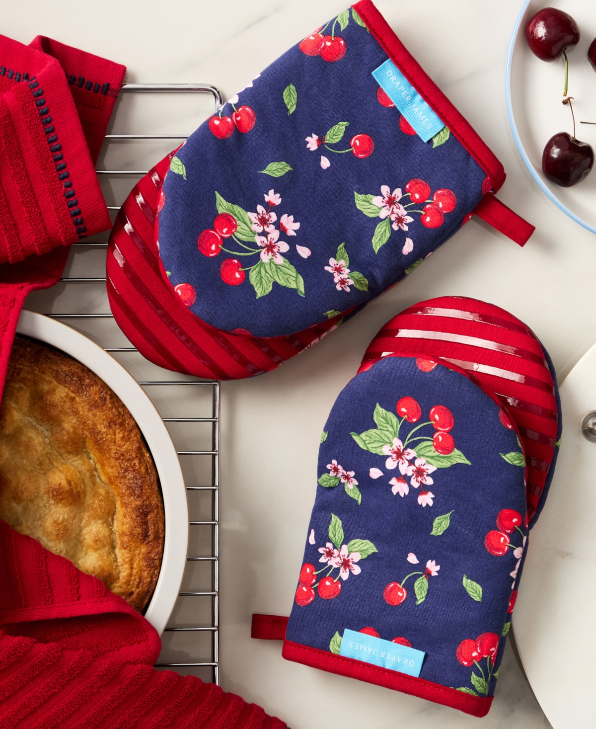 Draper James Lemon Blossom Mini 2-Pack Oven Mitts