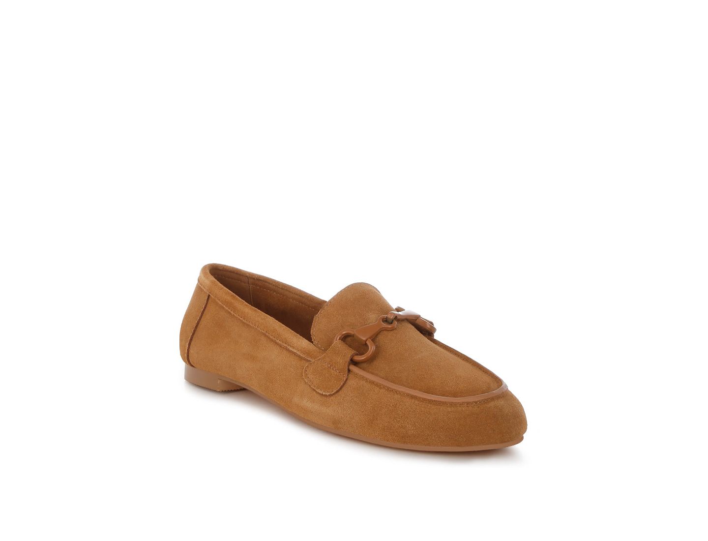 Женские туфли Rag & Co Awen Monochromatic Horsebit Real Suede, цвет: Бежевый / Хаки — фото 7