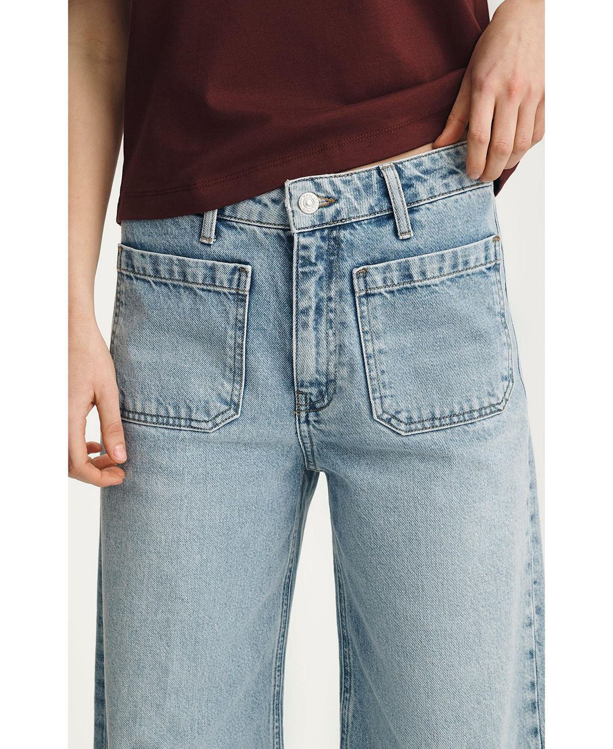Mavi Jeans Women's Christine High Rise Wide Leg In Light Classic Denim view 6 — MAYCSS fashion products