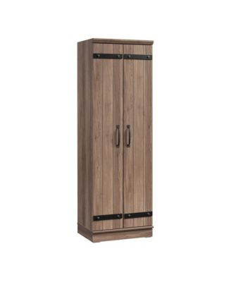 Storage Cabinet With Salt Oak Finish And Spacious Interior For Home Or Office
