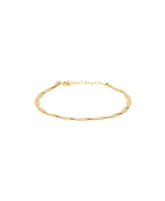 18k Gold Plating over Sterling Silver Cass Chain Bracelet Trendy Minimalist Jewelry Unique