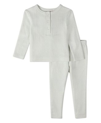 Baby Boys Baby 2 Piece 100 percentage Cotton Knit Lounge Set with Allover Abstract Print