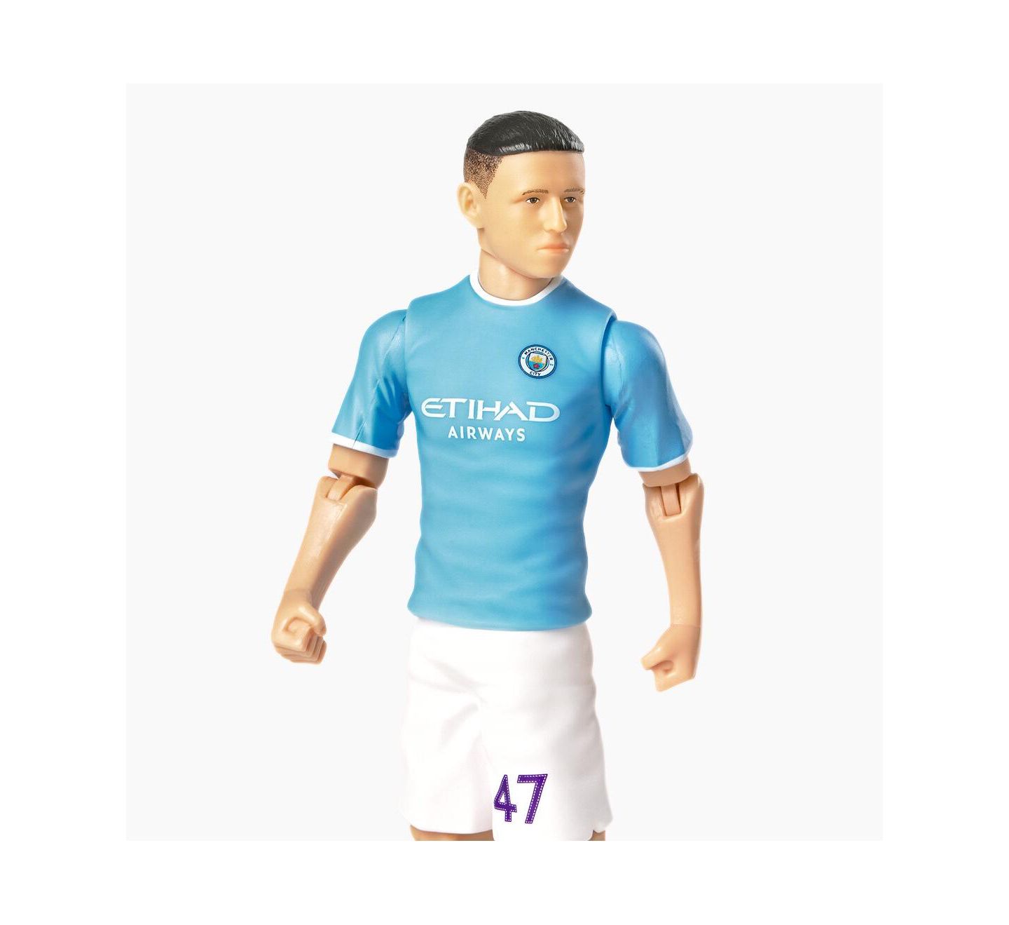 Детская фигурка Banbo Toys Sockers Manchester City Phil Foden 8" Articulated Soccer Action Figure, 14 Years & Up, цвет: Разноцветный — фото 5