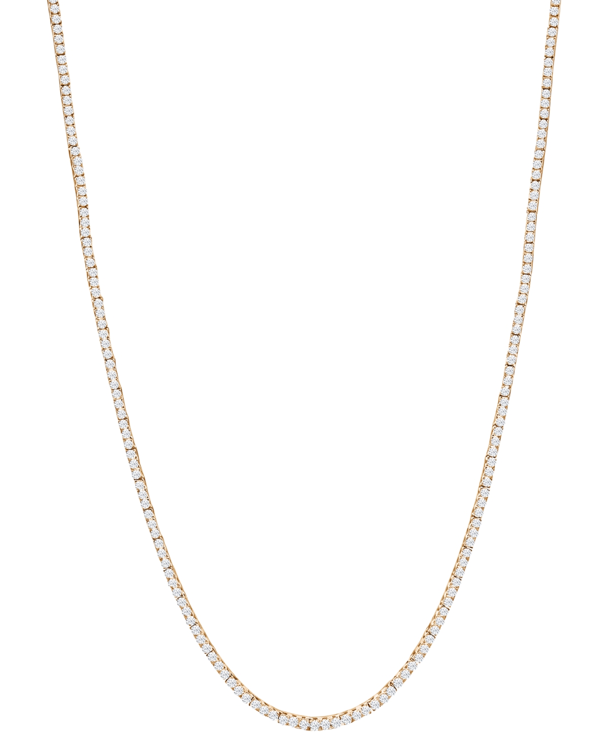 Macy's Lab-Grown Diamond Necklace (3 ct. t.w.) in 14k Yellow Gold - Yellow Gold