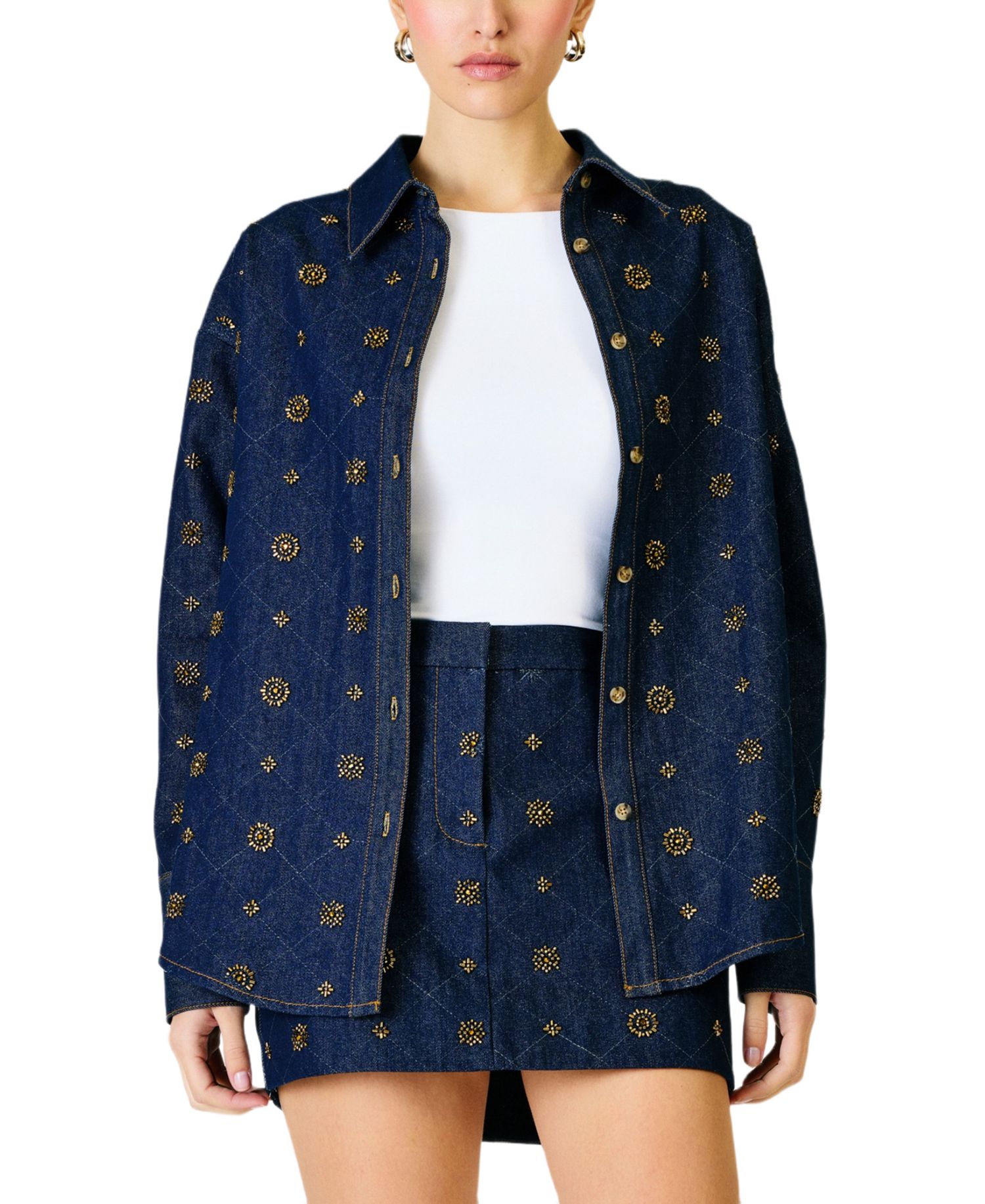 Women's Attina Beaded Denim Jacket