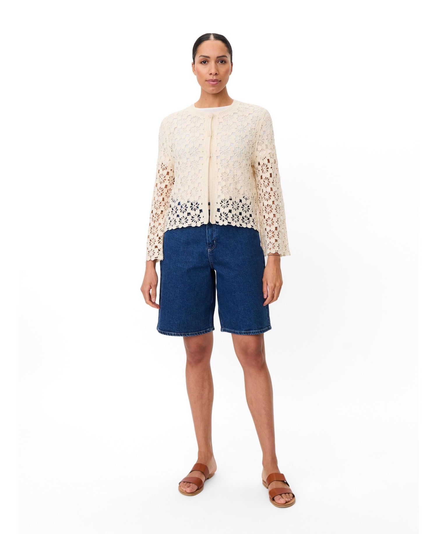 Women's Malittalis Crochet Floral Cardigan