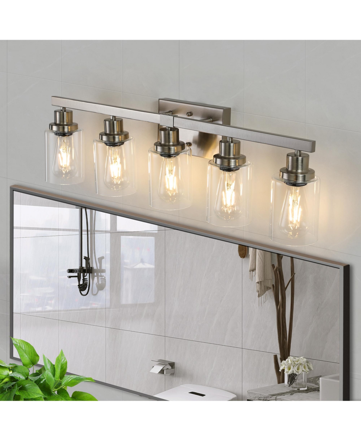 Midola 31" Modern 5-Light Bathroom Vanity Light Fixture