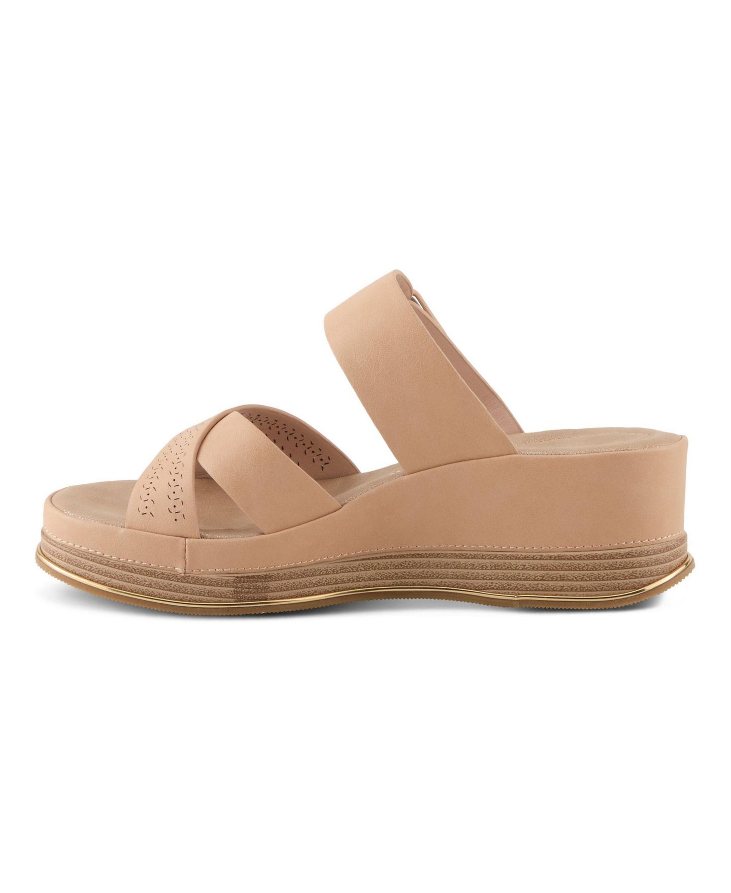 Женские сандалии Patrizia Cattaneo Wedges with Hook Closure, цвет: Бежевый — фото 2
