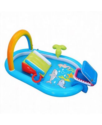Inflatable Pool Slide Water Sprayer Waterfall Ball Bounce House