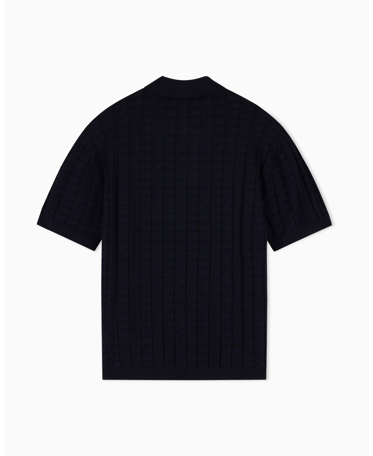 Men's Viscose Grid Polo Shirt
