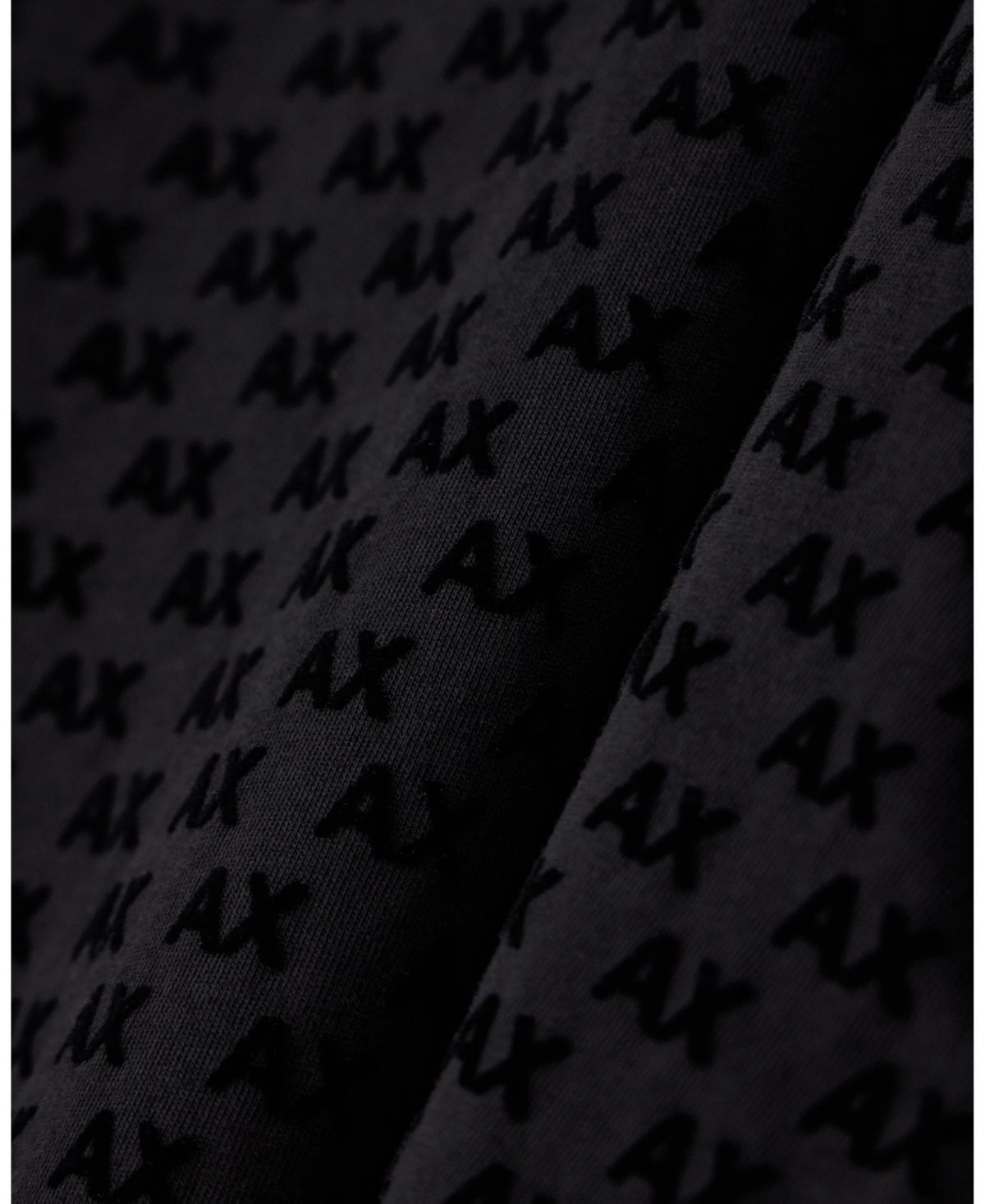 A|X Armani Exchange Men's Flocked All Over Logo T-Shirt