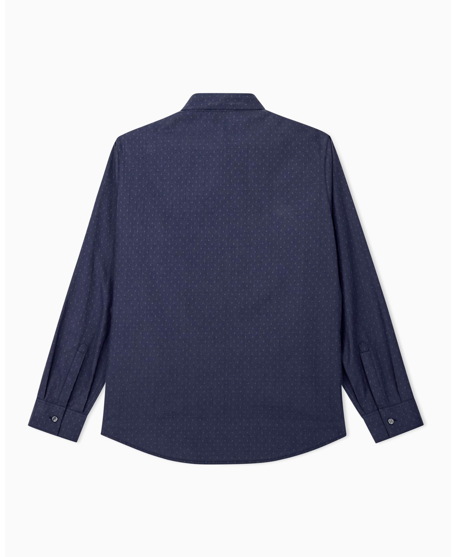 Men's Cotton Jacquard Woven Shirt