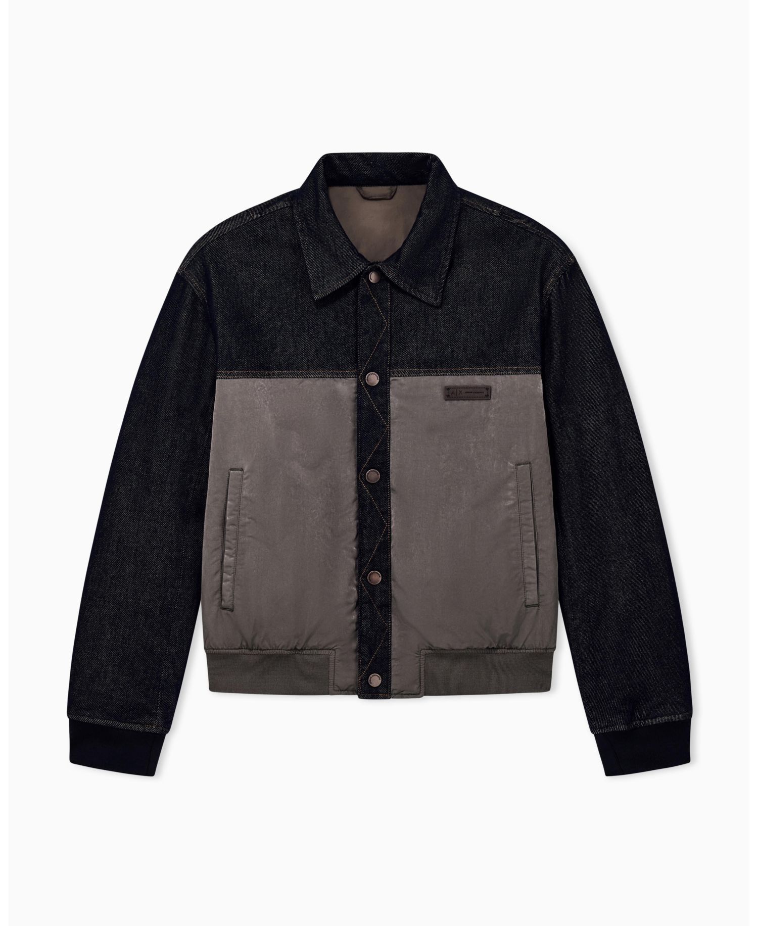 Men's Mixed Media Denim Jacket