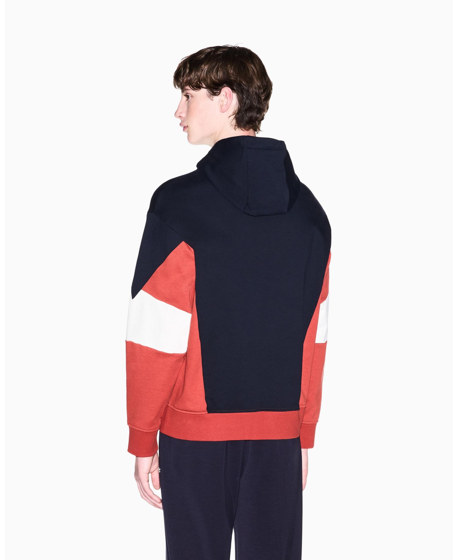 Men's Chevron Color Block Hoodie