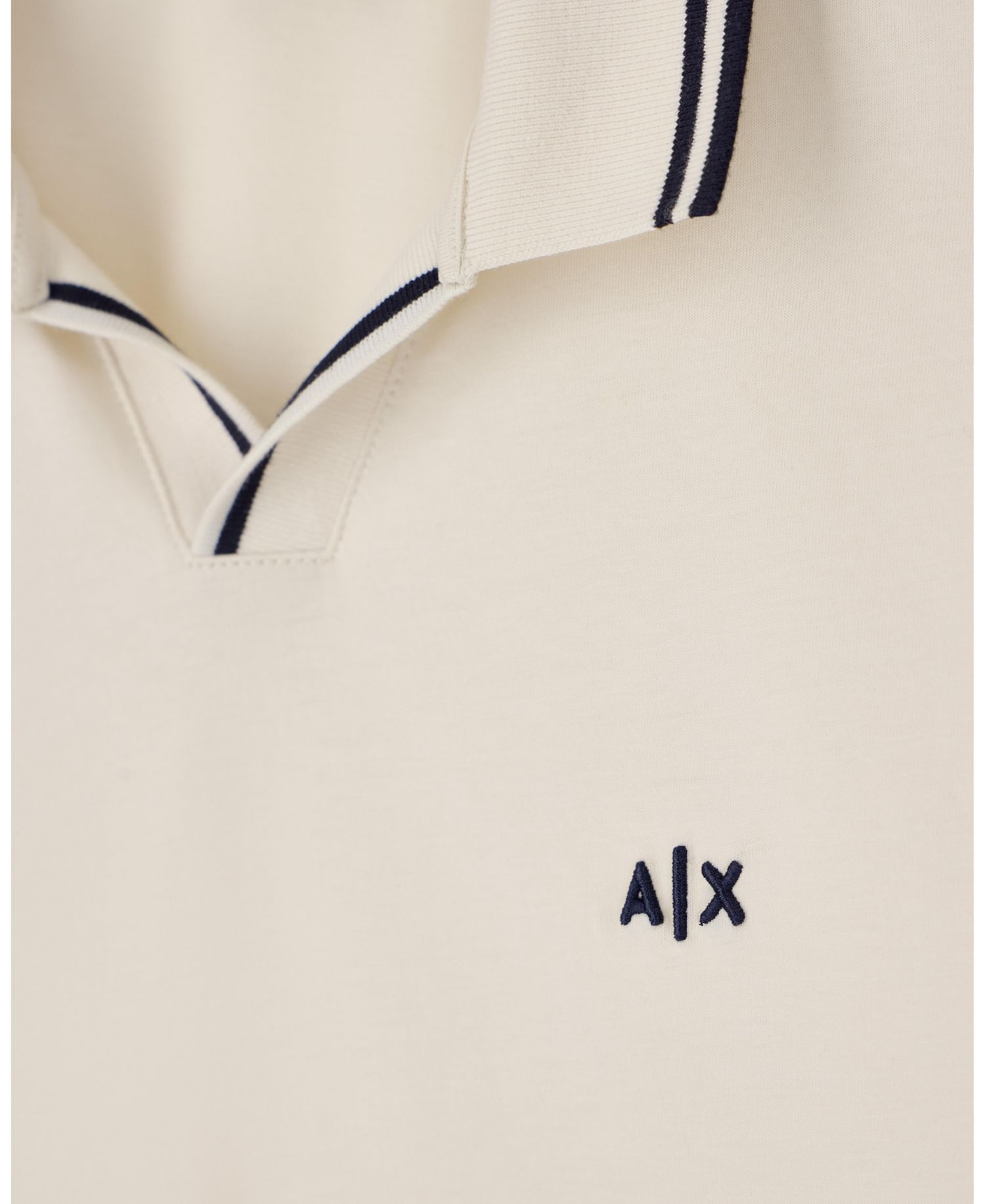 Men's Mercerized Tipping Johnny Collar Polo Shirt
