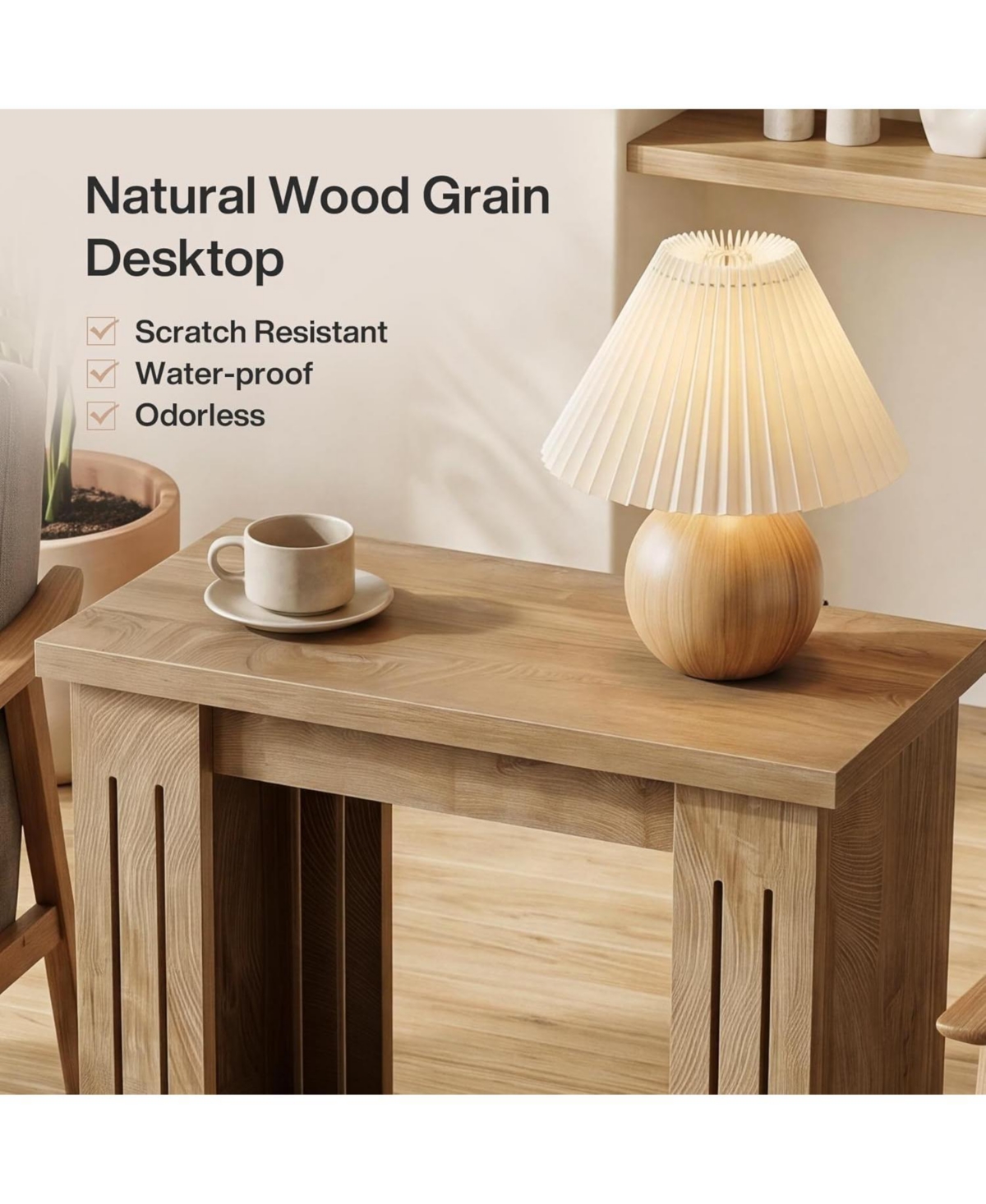 Tribesigns Side Table, 2-Tier Farmhouse End Table with Storage, Wooden Nightstand for Bedroom, Living Room, Office, Small Spaces