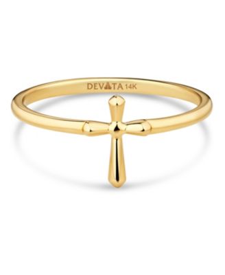 Cross Ring in 14K Gold