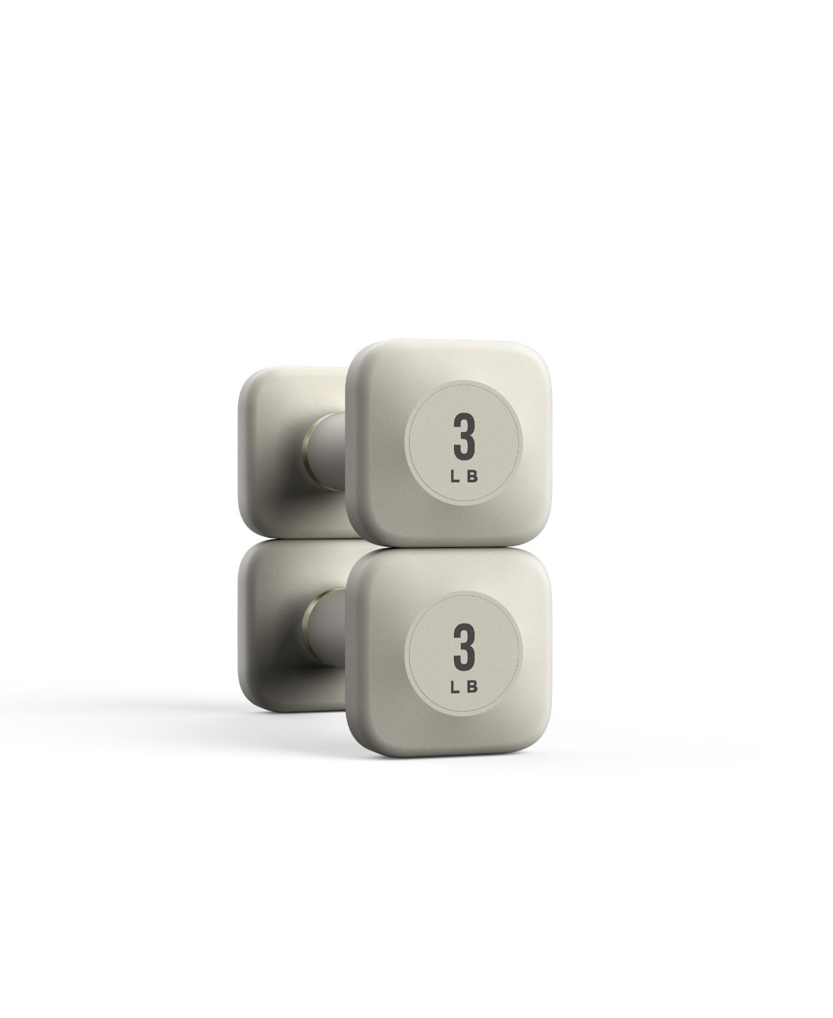 WeGym ProGrip Dumbbells - Sandstone - 3 LB