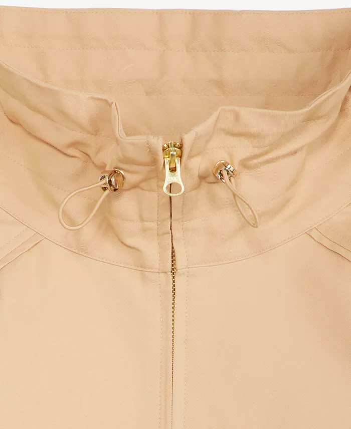 Women's Funnel-neck Ruched-Sleeve Bubble Hem Jacket - thumbnail 5