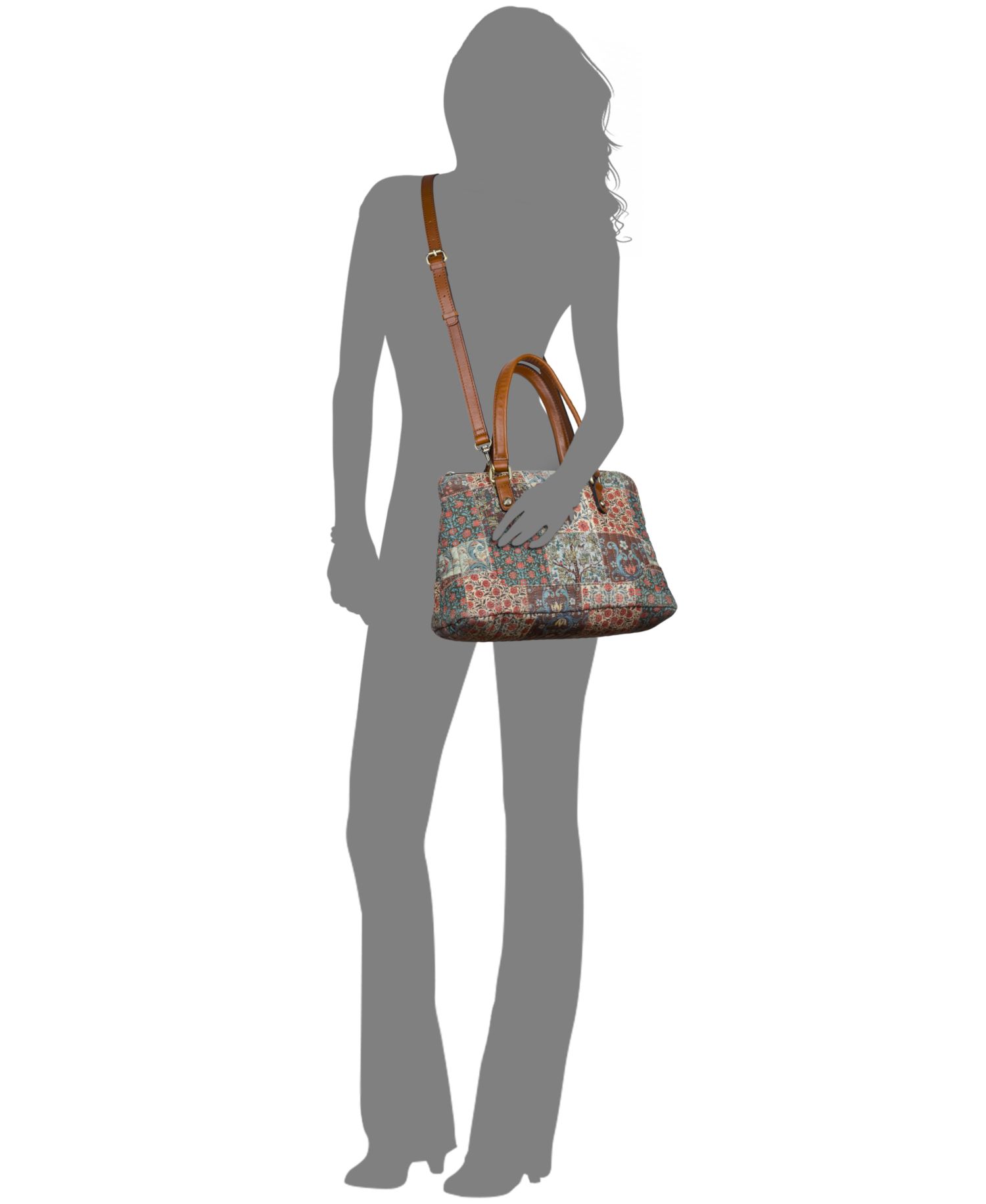 Rialto Medium Quilted Cotton Satchel Handbag