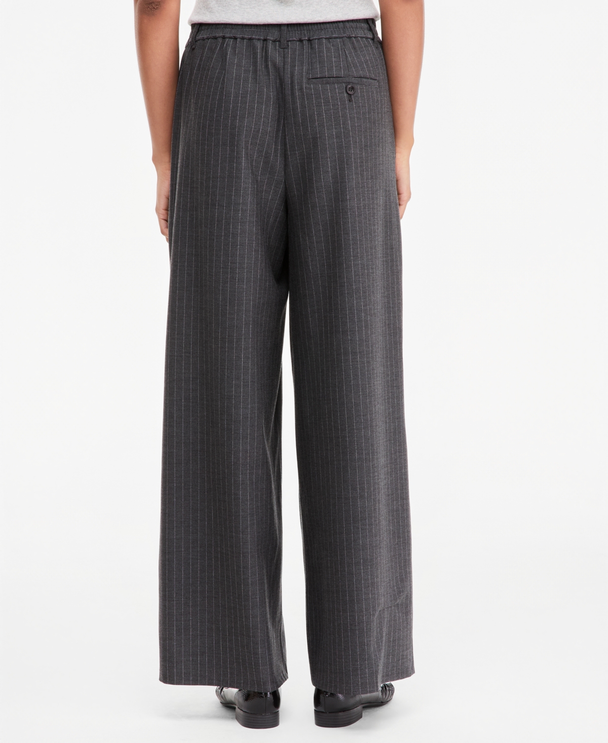 On 34th Women's High-Rise Pinstriped Wide-Leg Pants, Macy's Exclusive