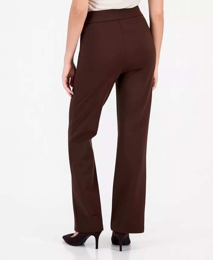 Petite High-Rise Bootcut Pull-On Pants - thumbnail 3