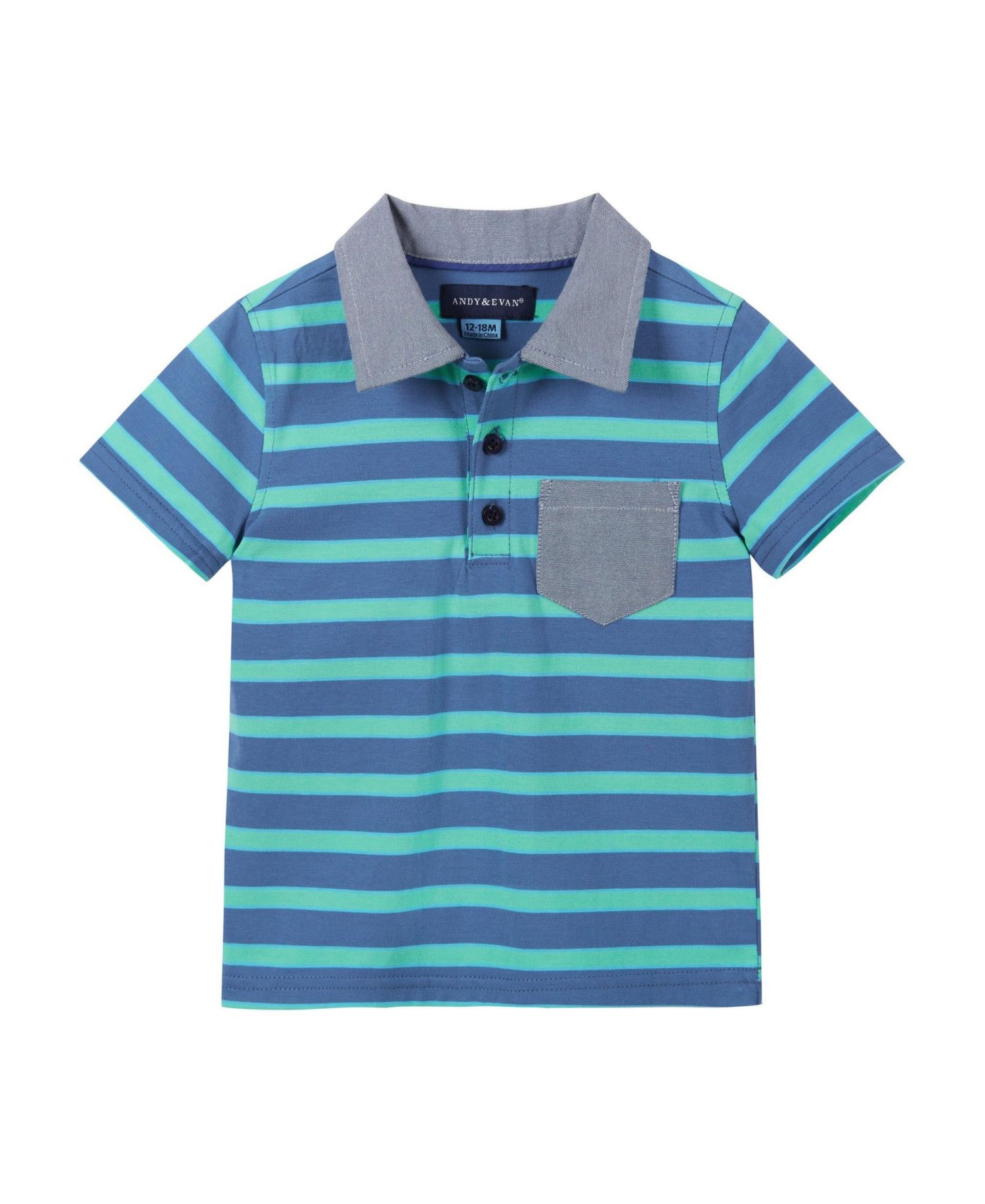 Baby Boys Stripe Pique Polo Set