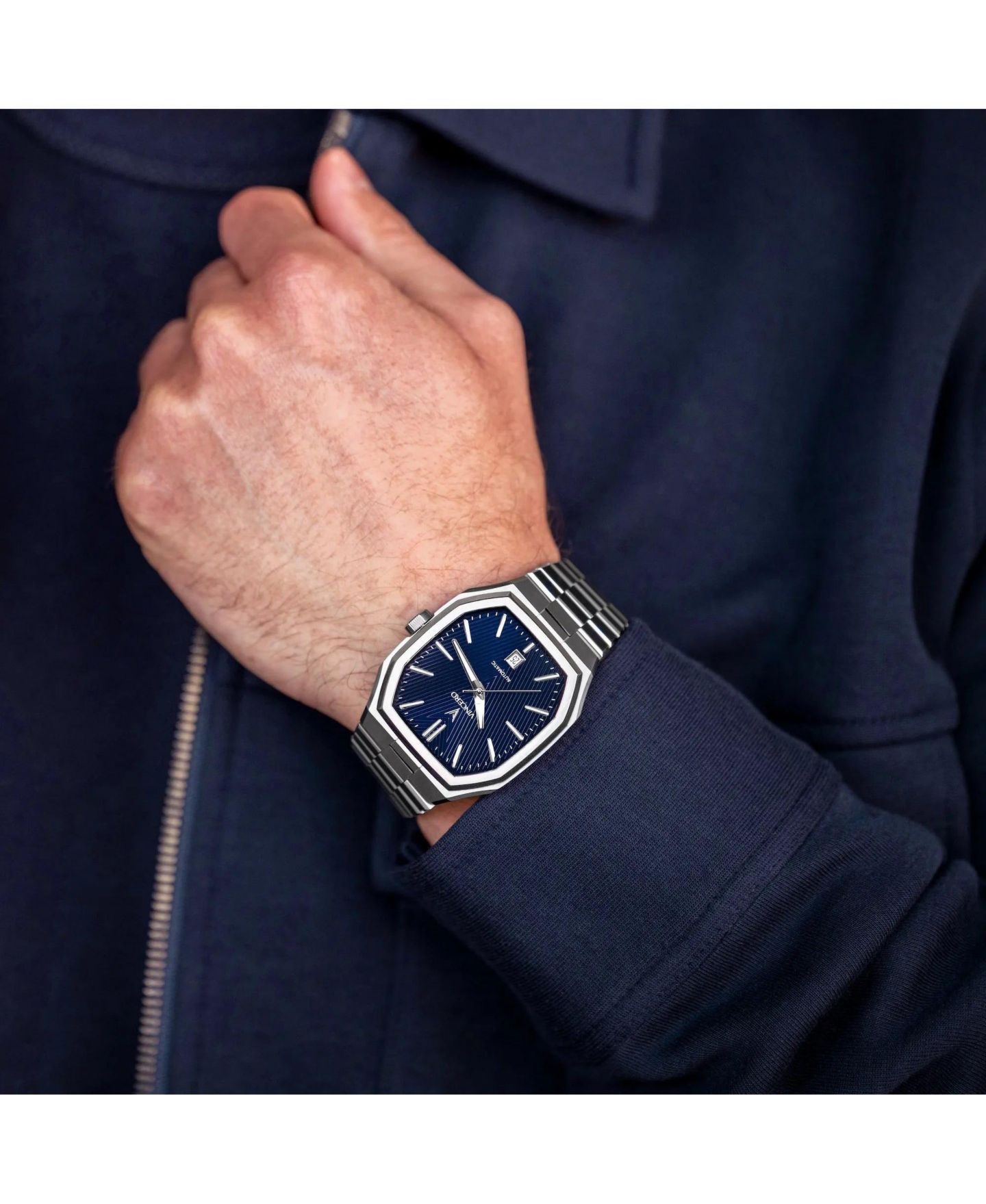 Мужские часы Vincero Inception Automatic Watch 38mm Stainless Steel, цвет: Синий — фото 6