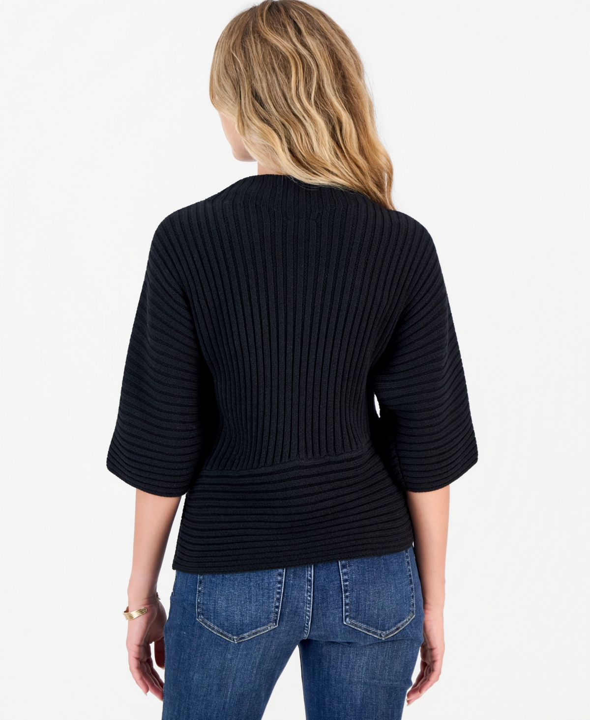 I.n.c. International Concepts Petite Asymmetrical Mock-Neck Pullover, Macy's Exclusive