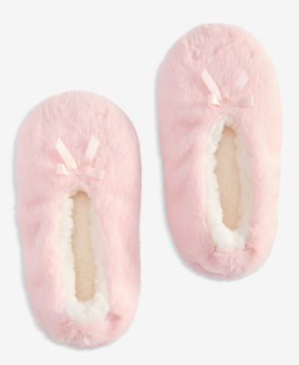 Women's Faux-Fur Ped Slipper Socks