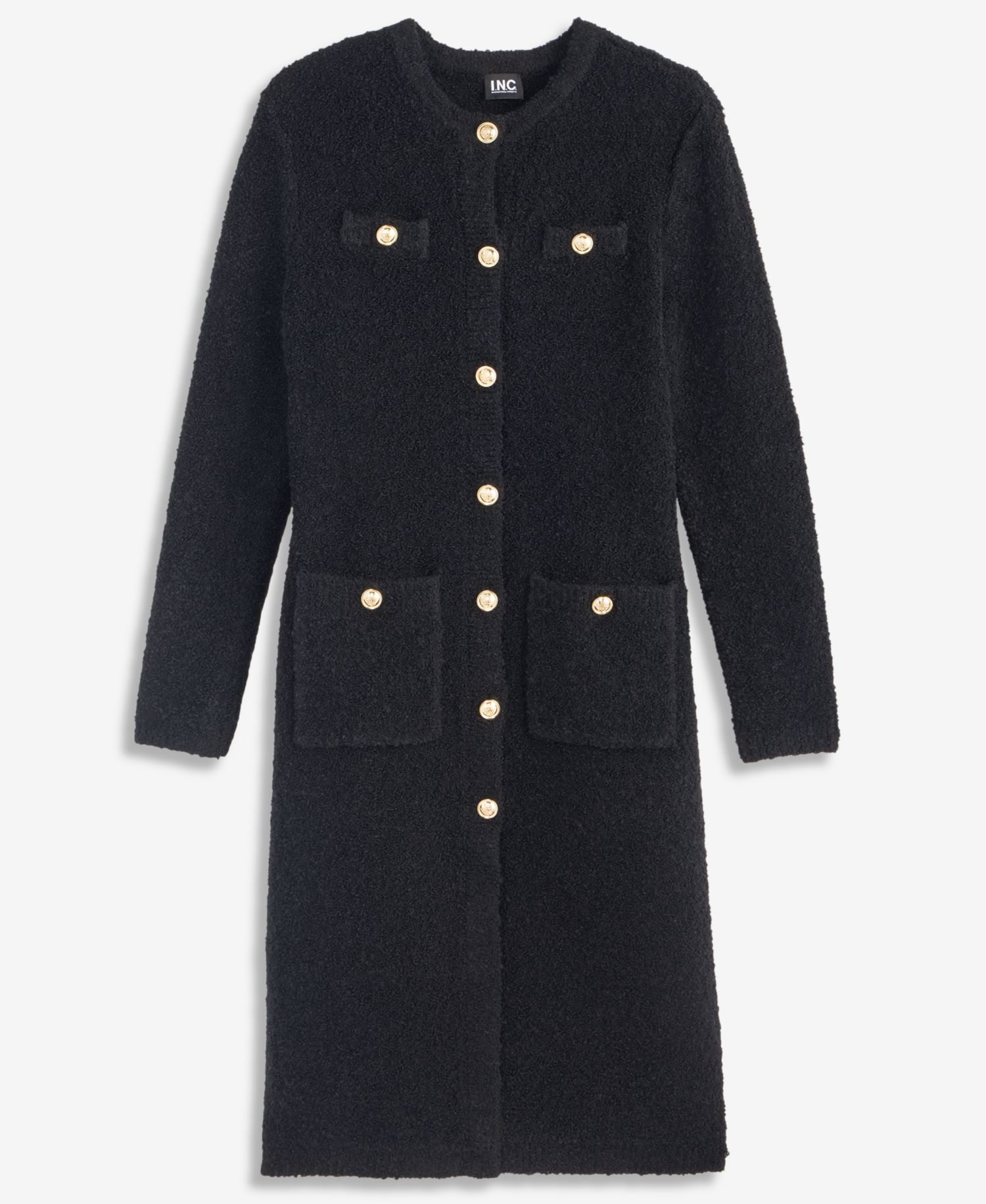 Petite Long Boucl&eacute; Duster Cardigan