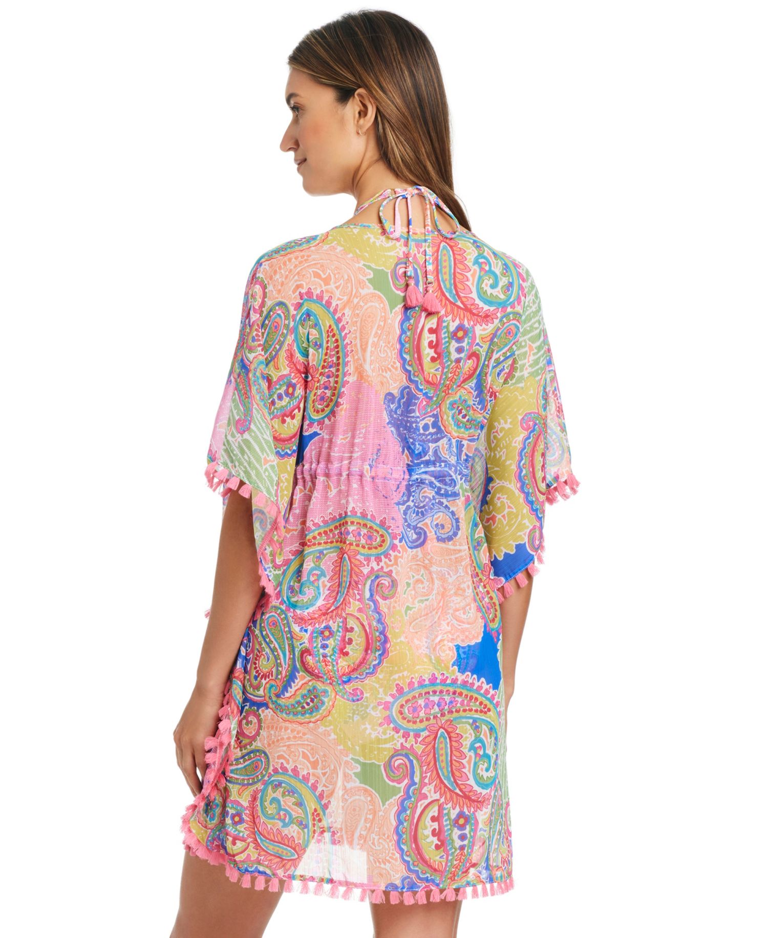 Women's Chiffon V-Neck Caftan Cover-Up Dress