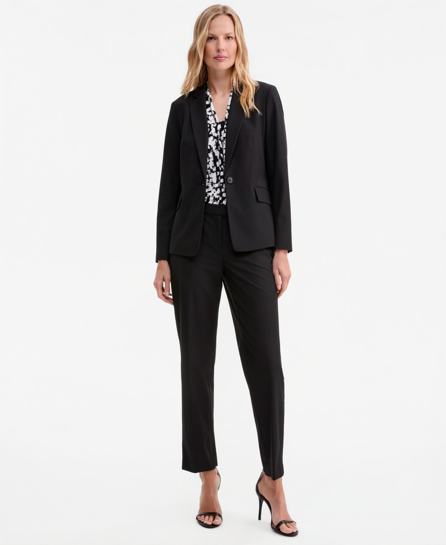 Women's Machine Washable Mid-Rise Straight Leg Pants, Regular & Petite